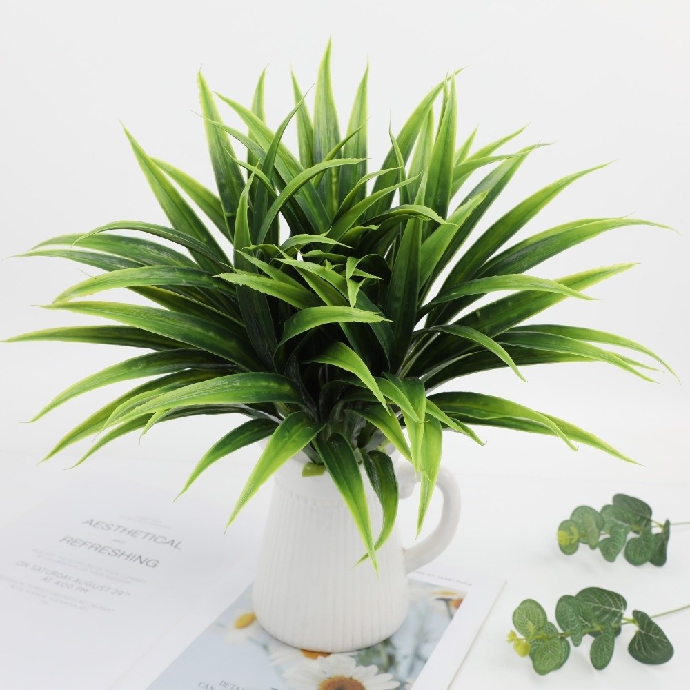 Spider Plant Hanging - ใบกลาดิโอลัสเทียมขนาด 42 ซม. ที่ดูสมจริง สำหรับงาน DIY