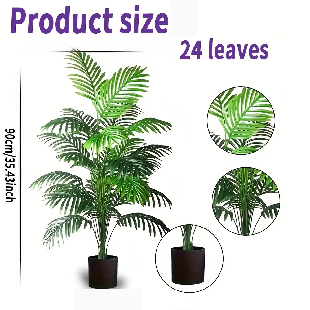 ต้นปาล์มอะรีกาปลอม 24 ใบ ต้นไม - Dracaena Marginata บทวิจารณ์และราคา